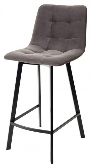 Полубарный стул CHILLI-QB SQUARE графит #14, велюр / черный каркас (H=66cm) М-City в Асбесте - asbest.ok-mebel.com | фото 1