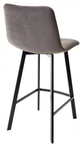Полубарный стул CHILLI-QB SQUARE графит #14, велюр / черный каркас (H=66cm) М-City в Асбесте - asbest.ok-mebel.com | фото 3