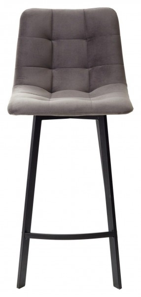 Полубарный стул CHILLI-QB SQUARE графит #14, велюр / черный каркас (H=66cm) М-City в Асбесте - asbest.ok-mebel.com | фото 4