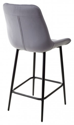 Полубарный стул ХОФМАН, цвет H-14 Серый, велюр / черный каркас H=63cm М-City в Асбесте - asbest.ok-mebel.com | фото 5