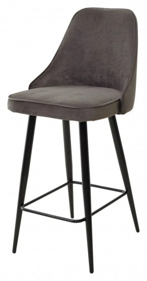 Полубарный стул NEPAL-PB ГРАФИТ #14, велюр/ черный каркас (H=68cm) М-City в Асбесте - asbest.ok-mebel.com | фото 1