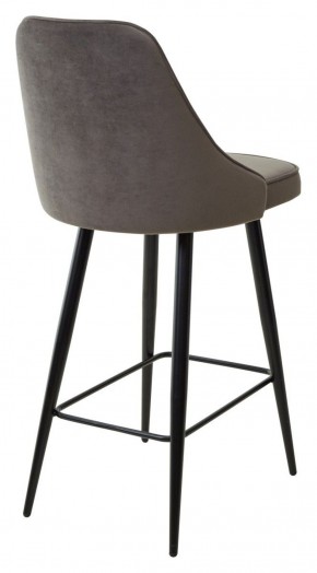 Полубарный стул NEPAL-PB ГРАФИТ #14, велюр/ черный каркас (H=68cm) М-City в Асбесте - asbest.ok-mebel.com | фото 4