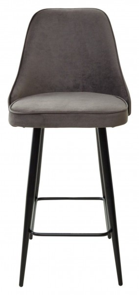 Полубарный стул NEPAL-PB ГРАФИТ #14, велюр/ черный каркас (H=68cm) М-City в Асбесте - asbest.ok-mebel.com | фото 6