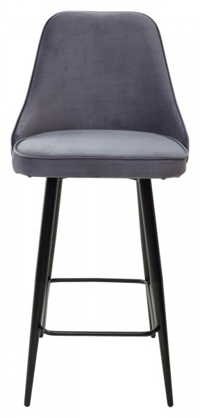 Полубарный стул NEPAL-PB СЕРЫЙ #27, велюр/ черный каркас (H=68cm) М-City в Асбесте - asbest.ok-mebel.com | фото 5