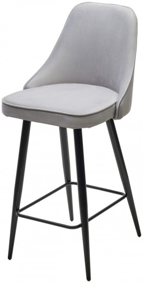 Полубарный стул NEPAL-PB СВЕТЛО- СЕРЫЙ BM-4, велюр/ черный каркас (H=68cm) М-City в Асбесте - asbest.ok-mebel.com | фото