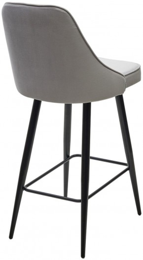 Полубарный стул NEPAL-PB СВЕТЛО- СЕРЫЙ BM-4, велюр/ черный каркас (H=68cm) М-City в Асбесте - asbest.ok-mebel.com | фото 4