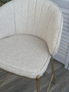 Полубарный стул WENDY TRF-11 светло-бежевый, ткань / золотой каркас (H=65) М-City в Асбесте - asbest.ok-mebel.com | фото 1