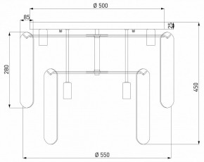 Потолочная люстра Eurosvet Claire 60170 золото в Асбесте - asbest.ok-mebel.com | фото 5