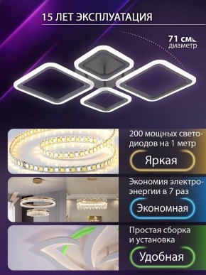 Потолочная люстра Natali Kovaltseva OPTI LED LAMPS 81108/2C в Асбесте - asbest.ok-mebel.com | фото 5
