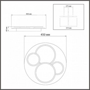 Потолочная люстра Sonex Pine 7734/60L в Асбесте - asbest.ok-mebel.com | фото 9