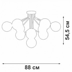 Потолочная люстра Vitaluce V42870 V42870-8/10PL в Асбесте - asbest.ok-mebel.com | фото