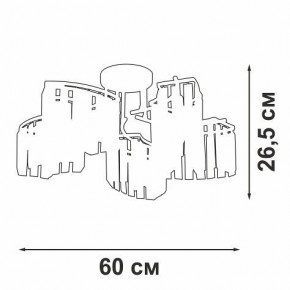 Потолочная люстра Vitaluce V5884 V5884-0/5PL в Асбесте - asbest.ok-mebel.com | фото 3