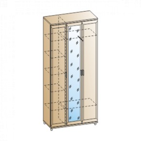 Прихожая Мелисса композиция 5 (Гикори Джексон светлый) в Асбесте - asbest.ok-mebel.com | фото 2