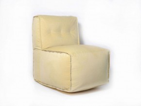 Прямое модульное бескаркасное кресло Комфорт (Желтый велюр) в Асбесте - asbest.ok-mebel.com | фото