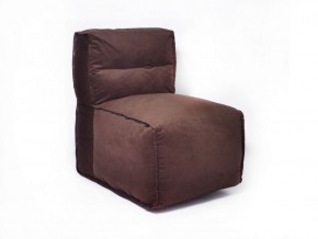 Прямое модульное бескаркасное кресло Комфорт (Шоколад велюр) в Асбесте - asbest.ok-mebel.com | фото