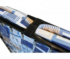 Раскладная кровать Здоровье 1440*600, пленка, матрас ППУ 40 мм в Асбесте - asbest.ok-mebel.com | фото 3
