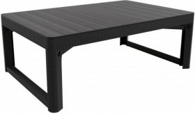 Раскладной стол Лион с регулируемой высотой столешницы (Lyon rattan table) графит (h400/650) в Асбесте - asbest.ok-mebel.com | фото 2