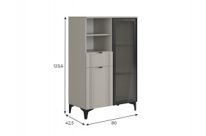 РИЧ Комод 2 со стеклом в Асбесте - asbest.ok-mebel.com | фото 2