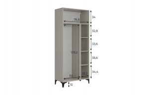 РИЧ Шкаф двухдверный в Асбесте - asbest.ok-mebel.com | фото 3
