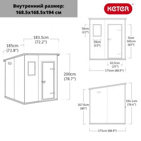 Сарай Манор Пентхаус 6x6 (MANOR PENT 6x6) в Асбесте - asbest.ok-mebel.com | фото 3