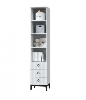 ШАРЛИЗ Шкаф для книг (Белое сияние/Белый снег) в Асбесте - asbest.ok-mebel.com | фото 2