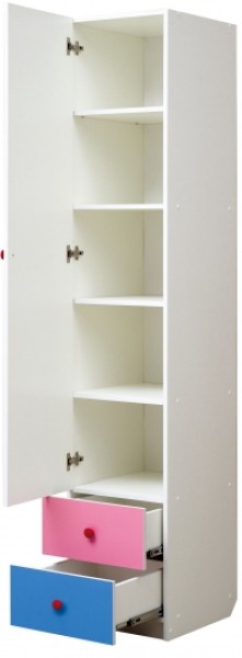 Шкаф 1-но дверный с ящиками и фотопечатью Совята 1.1 (400) в Асбесте - asbest.ok-mebel.com | фото 2