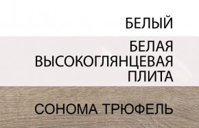 Шкаф 2D/TYP 20A, LINATE ,цвет белый/сонома трюфель в Асбесте - asbest.ok-mebel.com | фото 4