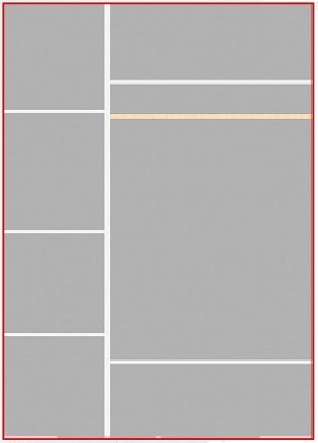 Шкаф 3-х дверный Ольга-1Н для одежды и белья в Асбесте - asbest.ok-mebel.com | фото 4