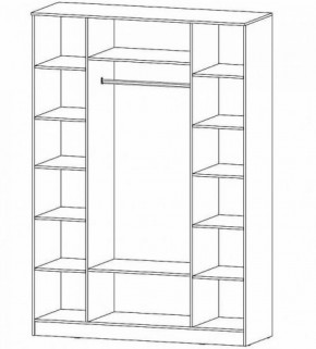 ГАММА Шкаф 4-х створчатый в Асбесте - asbest.ok-mebel.com | фото 2