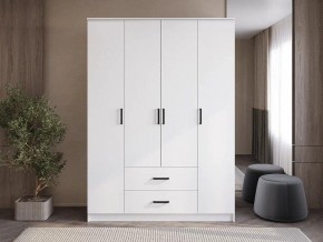 Шкаф 4-х створчатый Титан (белый) в Асбесте - asbest.ok-mebel.com | фото