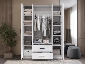Шкаф 4-х створчатый Титан (белый) в Асбесте - asbest.ok-mebel.com | фото 2