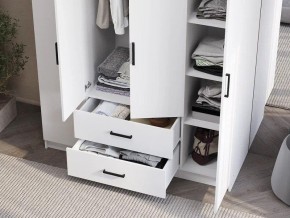 Шкаф 4-х створчатый Титан (белый) в Асбесте - asbest.ok-mebel.com | фото 3