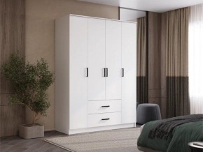 Шкаф 4-х створчатый Титан (белый) в Асбесте - asbest.ok-mebel.com | фото 5