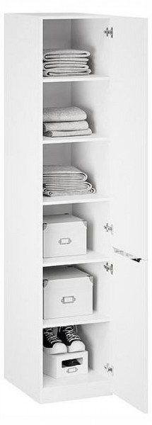 Шкаф для белья Глосс СМ-319.07.001 в Асбесте - asbest.ok-mebel.com | фото 2