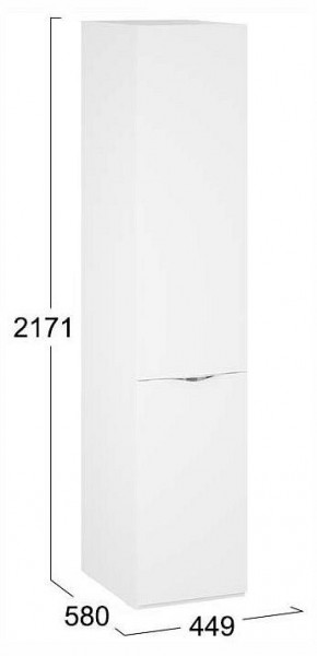 Шкаф для белья Глосс СМ-319.07.001 в Асбесте - asbest.ok-mebel.com | фото 4