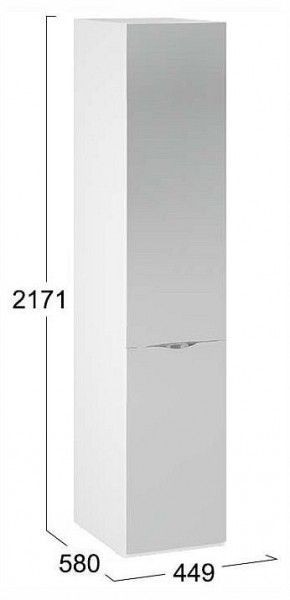 Шкаф для белья Глосс СМ-319.07.002 в Асбесте - asbest.ok-mebel.com | фото 4