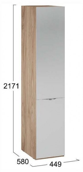 Шкаф для белья Глосс СМ-319.07.002 в Асбесте - asbest.ok-mebel.com | фото 4