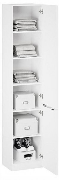 Шкаф для белья Глосс СМ-319.07.011 в Асбесте - asbest.ok-mebel.com | фото 3