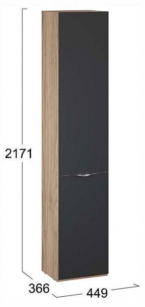 Шкаф для белья Глосс СМ-319.07.011 в Асбесте - asbest.ok-mebel.com | фото 4