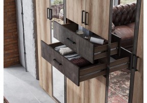 Шкаф для белья Паркинс в Асбесте - asbest.ok-mebel.com | фото 5