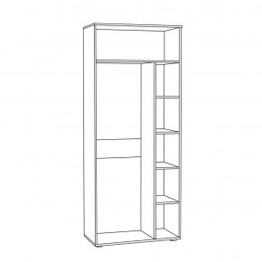 Шкаф для одежды 1751 Бьянка в Асбесте - asbest.ok-mebel.com | фото 2