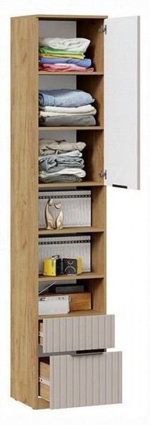 Шкаф комбинированный Хилтон Исп. 2 в Асбесте - asbest.ok-mebel.com | фото 3