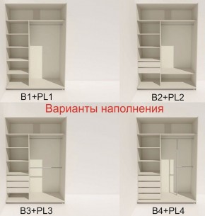 Шкаф-купе 1400 серии SOFT D6+D4+B2+PL2 (2 ящика+1штанга+1 полка) профиль «Капучино» в Асбесте - asbest.ok-mebel.com | фото 7