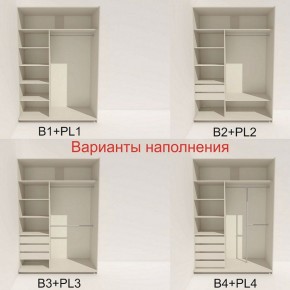 Шкаф-купе 1600 серии SOFT D1+D3+B2+PL1 (2 ящика+1штанга) профиль «Графит» в Асбесте - asbest.ok-mebel.com | фото 5