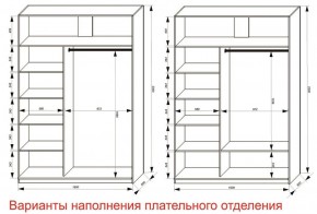 Шкаф-купе 1600 серии SOFT D6+D4+B2+PL2 (2 ящика+1штанга+1 полка) профиль «Капучино» в Асбесте - asbest.ok-mebel.com | фото 8