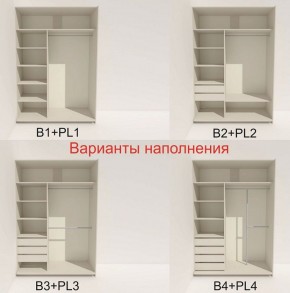 Шкаф-купе 1600 серии SOFT D8+D2+B2+PL4 (2 ящика+F обр.штанга) профиль «Капучино» в Асбесте - asbest.ok-mebel.com | фото 4