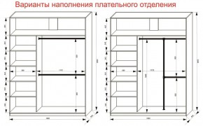 Шкаф-купе 1800 серии SOFT D8+D2+B2+PL4 (2 ящика+F обр.штанга) профиль «Графит» в Асбесте - asbest.ok-mebel.com | фото 8