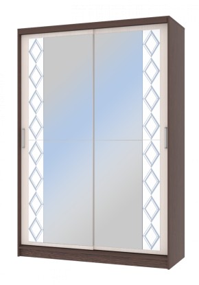 Шкаф-купе Флоренция 1,5 с 2 зеркалами в Асбесте - asbest.ok-mebel.com | фото 2
