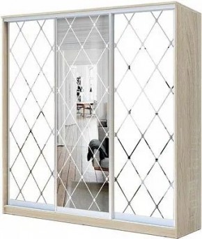 Шкаф-купе ХИТ 22-18-666 РОМБ БОЛЬШОЙ МАТОВЫЙ в Асбесте - asbest.ok-mebel.com | фото