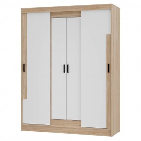 Шкаф-купе Смарт ШКК-06 (дуб сонома/белый) в Асбесте - asbest.ok-mebel.com | фото 2